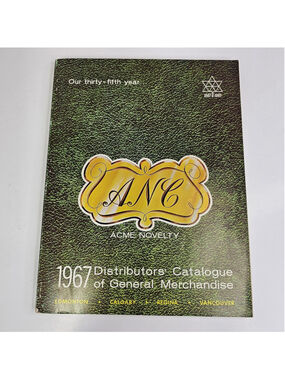 1967 ANC Acme Novelty Distributors Catalogue General Merchandise Vintage Canada